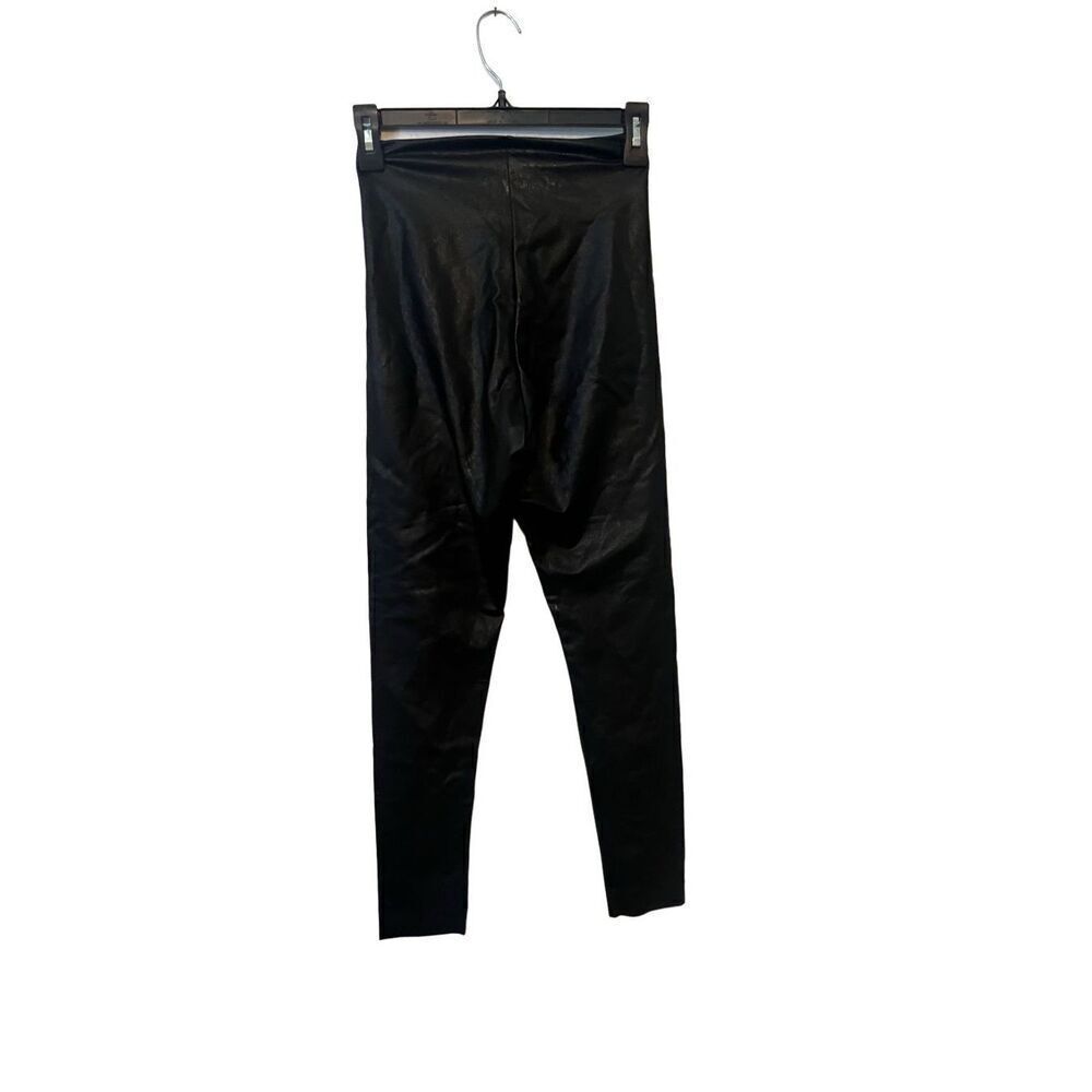 Commando Black Faux Leather Leggings Medium - Picture 3 of 4